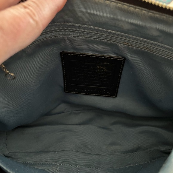 Coach Hamilton Pebbled leather  shoulder bag silver hardware adjustable strap. - Picture 11 of 12